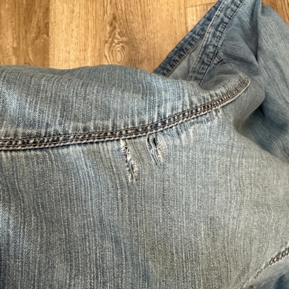 Vintage boho Ralph Lauren jeans a line fit n flare patchwork seam denim skirt